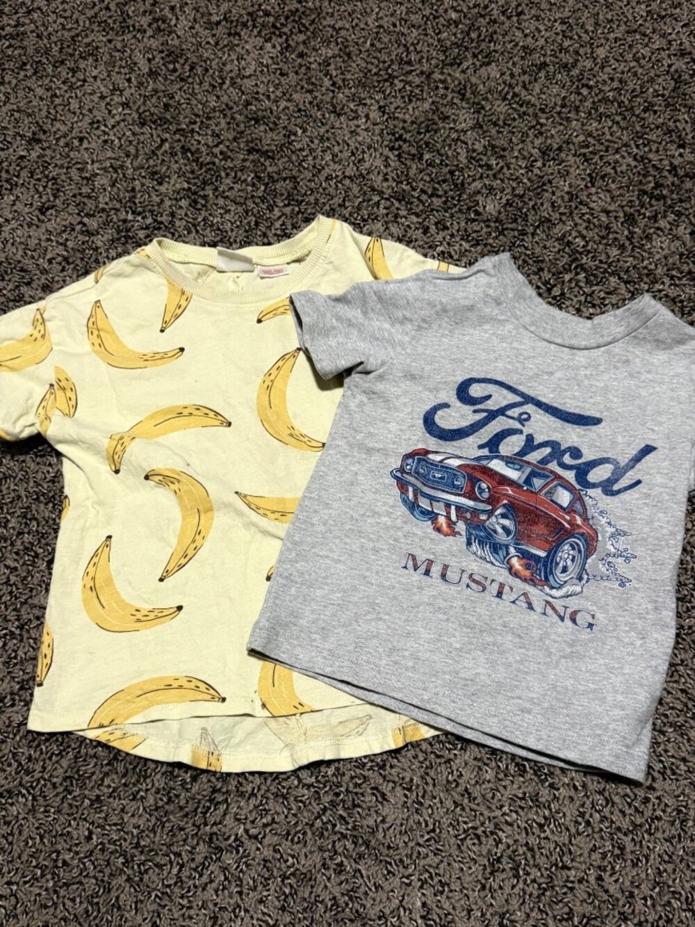 Boys t-shirt bundle Zara Bananas Shirt Gap Ford Mustang 2-3T